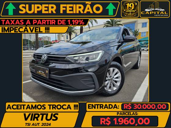 VOLKSWAGEN VIRTUS 1.0 170 TSI AUTOMÁTICO VOLKSWAGEN VIRTUS 1.0 170 TSI AUTOMÁTICO